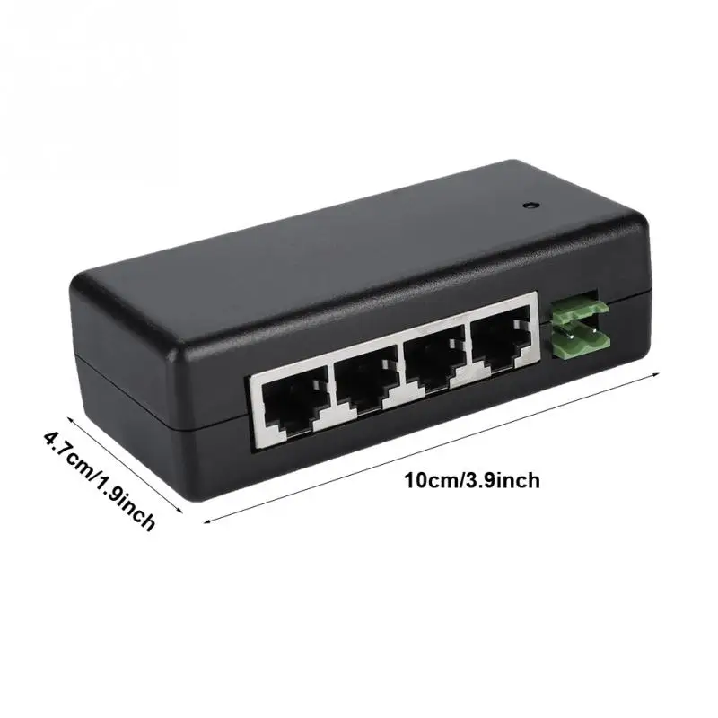 DC12V 48V 4 портовый адаптер питания PoE Ethernet блок инжектор для IP камеры|Коробки