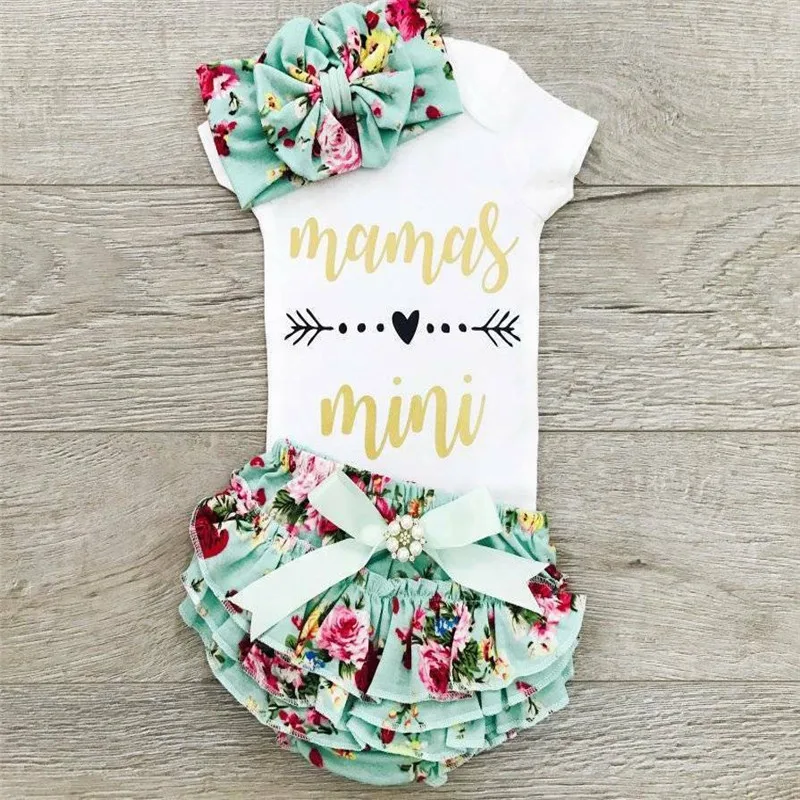

Newest Baby Girls Toddler Kids Clothes Short Tops Romper Jumpsuit Ruffle Floral Tutu Skirts Summer Outfits Set