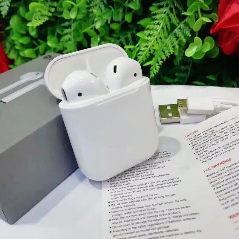 

i5 TWS Wireless Bluetooth Earphones Stereo Earbuds Touch Control Headset Listen to music pause/play caller broadcast number