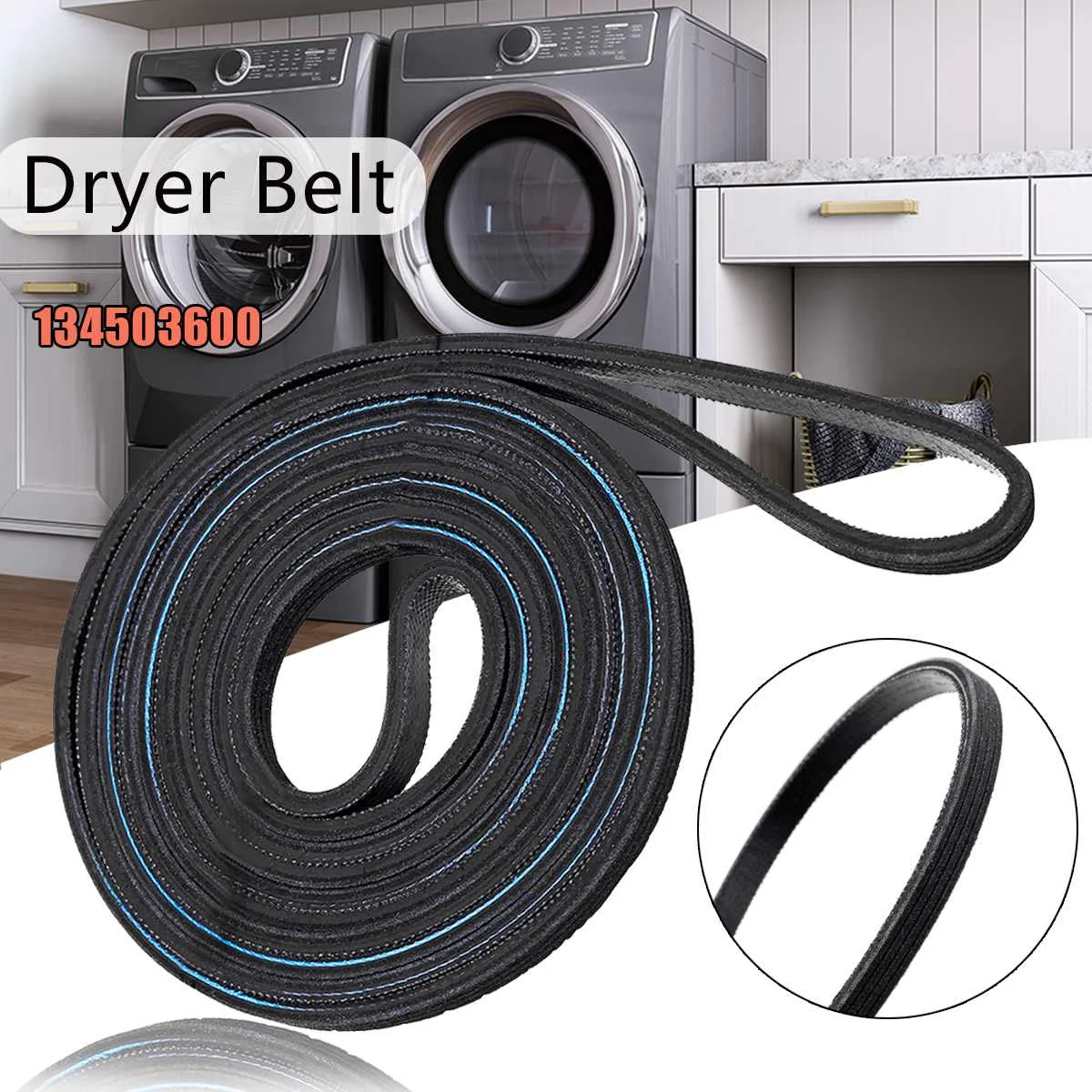 

Dryer Drum Belt For Electrolux Kenmore Frigidaire Whirlpool Maytag 134503600 PS1148434 AP3865318 1156784 134163400 148270