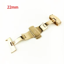 16/18/20/22mm роскошные часы застежка из нержавеющей стали бабочка Кнопка развертывания Пряжка для ремешков наручных часов часы с застежкой аксессуары