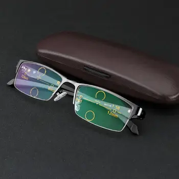 

Progressive Multifocal Reading Glasses Transition Sunglasses Men Women Double-light Glasses for Reader Near Far Sight FML