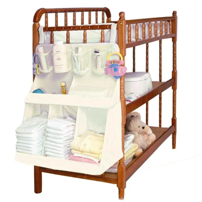 Пеленки для новорожденных, прикроватная тканевая сумка-колыбель для детской кроватки, сумка для кровати, Детский Комплект постельного белья, органайзер, аксессуары для хранения