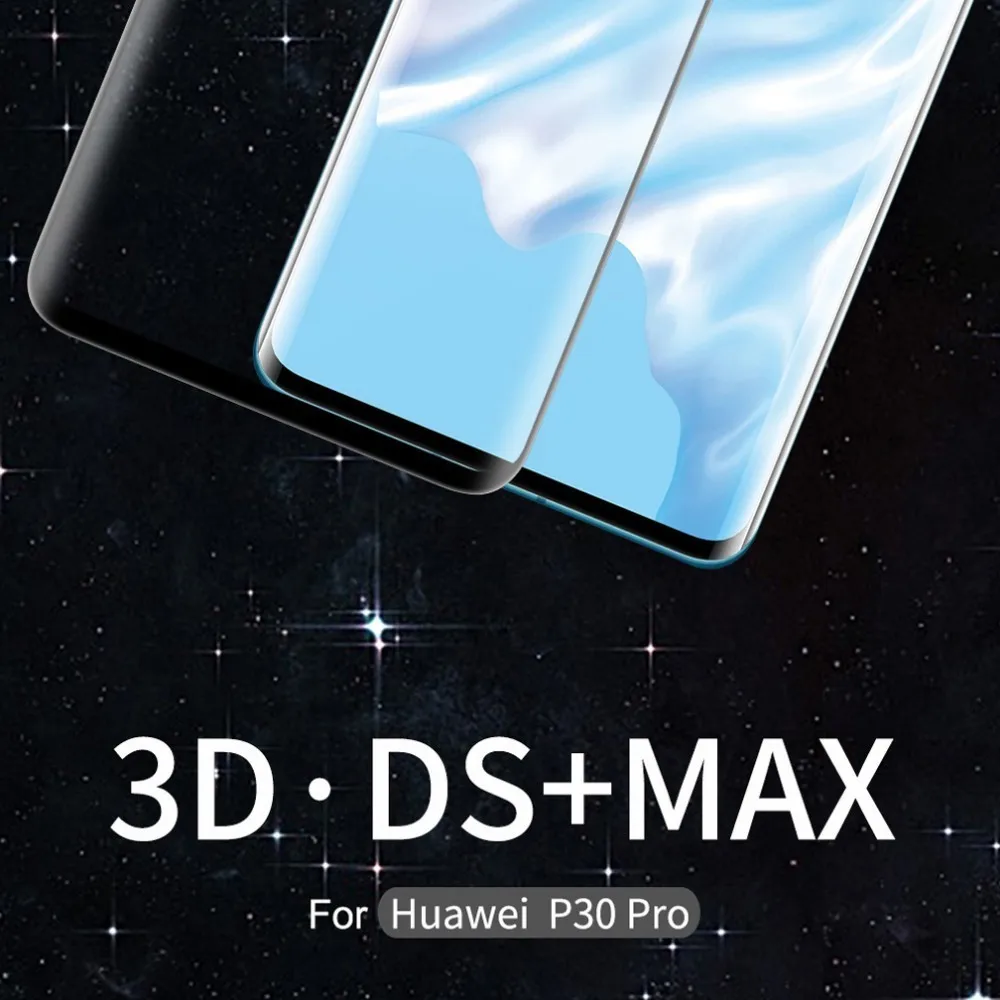 Дешево NILLKIN 3D DS + MAX Защитная пленка для экрана для huawei P30 Pro 9D Edge защитное закаленное стекло 6,2 дюйма