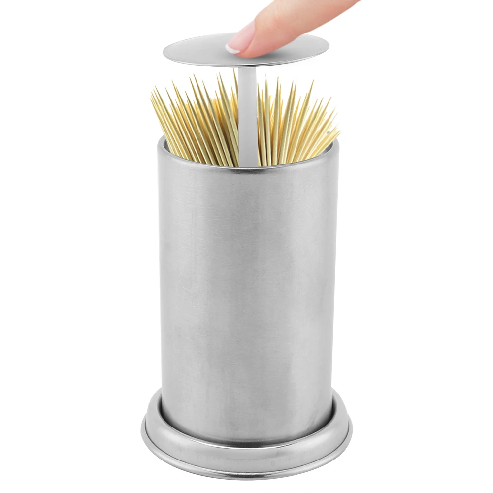1Pcs Stainless Steel Toothpick Holder Hotel Restaurant Home Desk Decor Cotton Swab Storage Container | Дом и сад