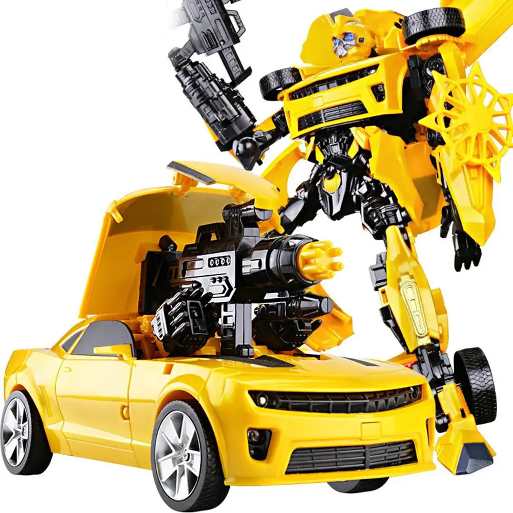 

45cm Transformation Robots Car Lights Music Universal Variant Car Model Toys for Children US Movie Cartoon People Peripheral