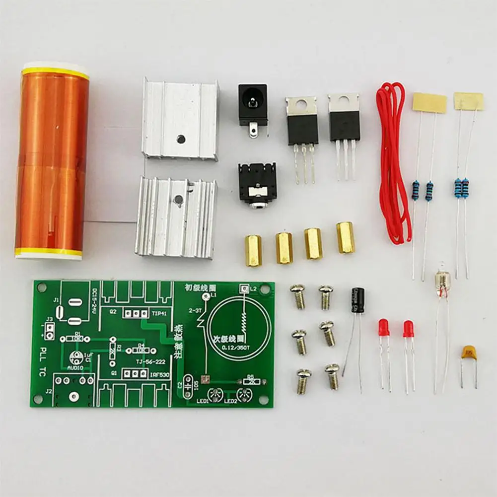 

Tesla Coil Set Mini Music Plasma Horn Speaker DIY Electronic Component Parts