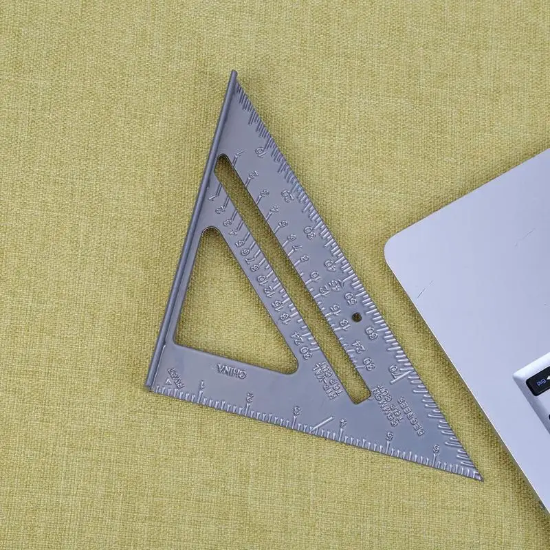 Высокоточный треугольник квадратная линейка металлический скоростной квадратный транспортир Miter квадратный макет Калибр для плотника измерительный инструмент