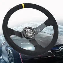 Гоночный замшевые 14 дюймов 350 мм Универсальный Алюминий рамки для iPhone 6 plus с овальным вырезом на рулевое колесо, высокое качество