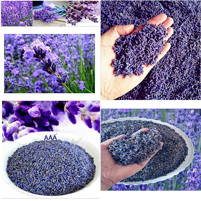 

2019 New Autumn Real Natural 1oz(30G) Purple Dried Flower lavender particles Bags Pillow lavender sachets Flower Tea Car Sachets