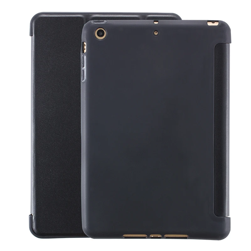 

YWEWBJH Luxury Ultra Slim Magnetic Smart Flip Stand PU Leather Soft Cover Case For iPad Mini 2 3 4 Silicone Soft Back Case