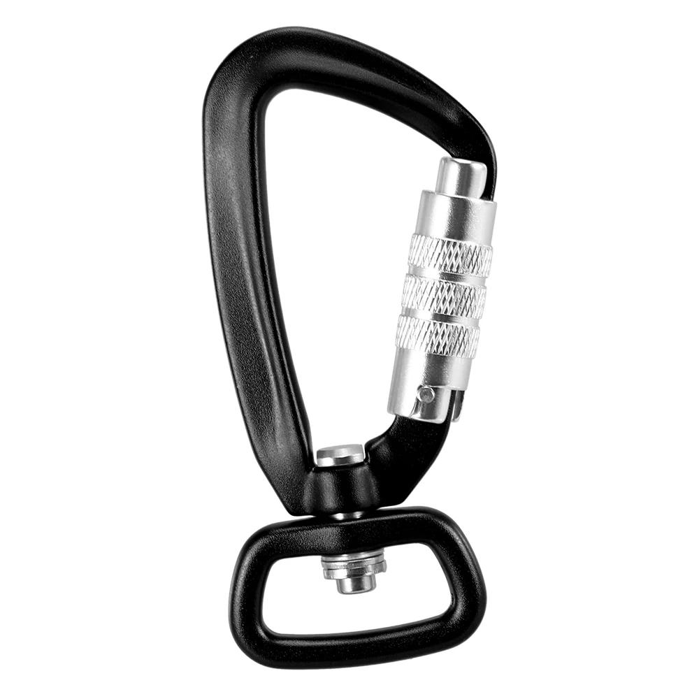 

Lixada Survial Rescue Mountaineering Carabiners Hook D-Ring 360° Rotatable Spinner Keychain Rope Swivel Carabiner Clip