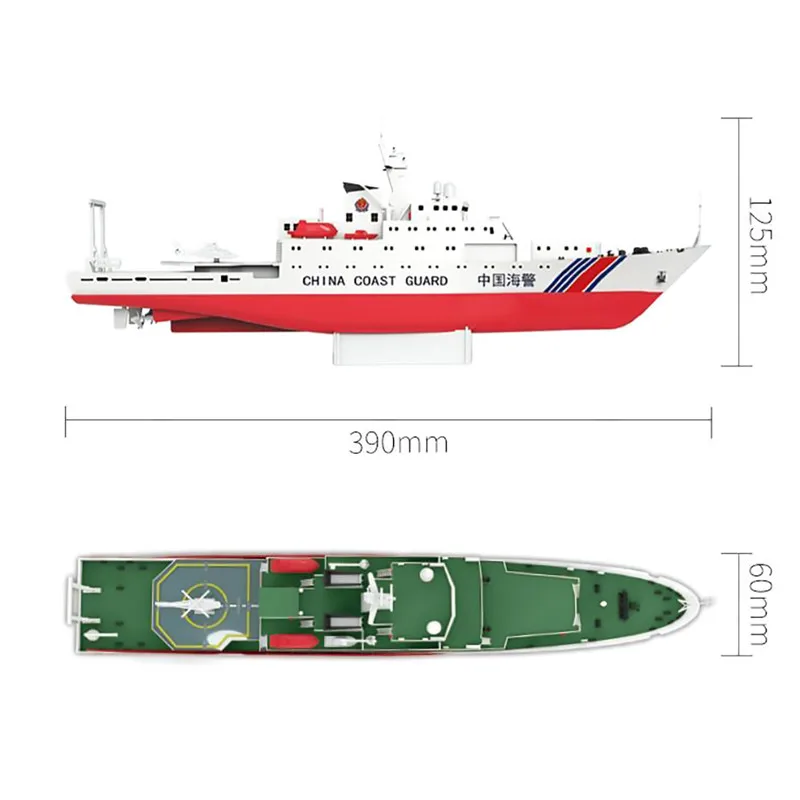 1/250 39 см 2 4G Китайский Морской патруль 3383 радиоуправляемая лодка 25 км/ч двойной