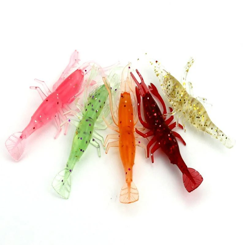 8cm Lure Simulation Soft Shrimp Bait 3.6g Lobster Type Soft Bait 5
