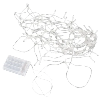 

9M BATTERY OPERATED 80 WHITE LED FAIRY LIGHTS Xmas PARTY WEDDING Portable