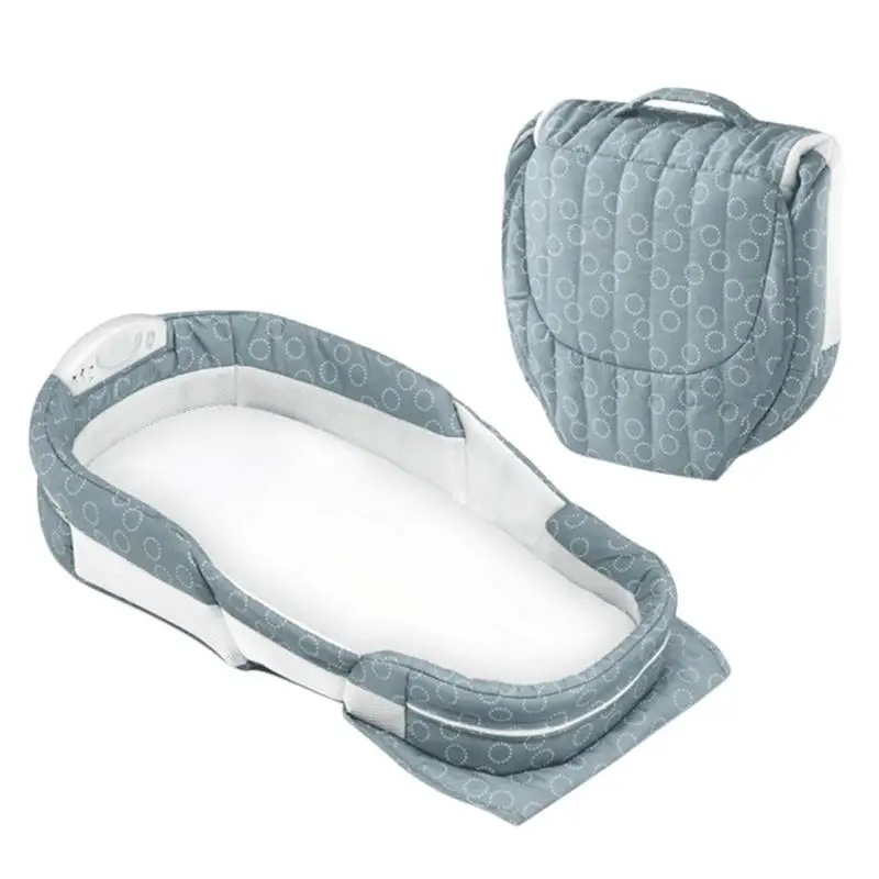 

Baby Safety Isolation Bed With Sound And Light Convenient Portable Foldable Infant Crib Newborn Travel Sleep Bed For Baby Care