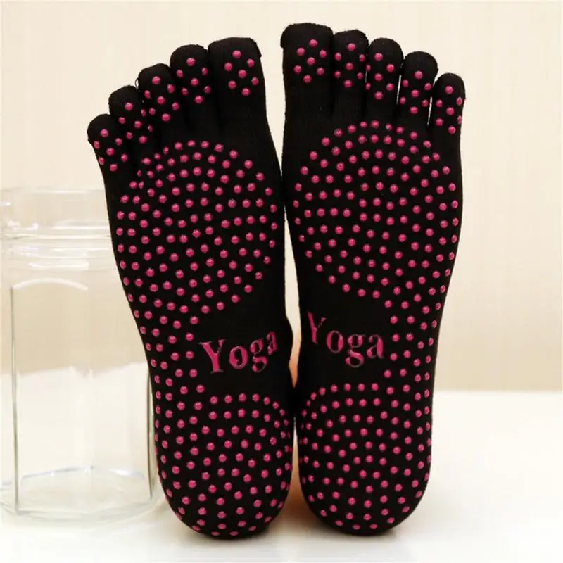 Новые Нескользящие хлопковые носки для йоги женские дышащие носки с пятью пальцами Топ для занятия танцами Пилатес носки для йоги