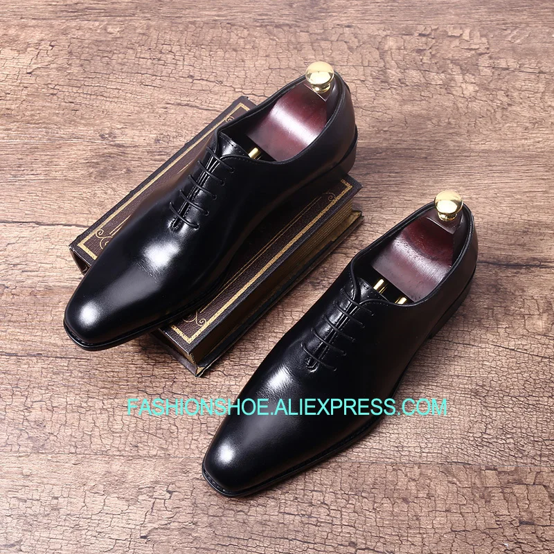 

Italian Style Men Lace Shoes Handmade Wedding Party Derby Brogue Shoes Wine Red Black Oxfords