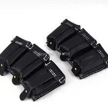 Реплика 2 шт. Второй мировой войны Немецкий K98 тройной кожаный чехол с патронами черный