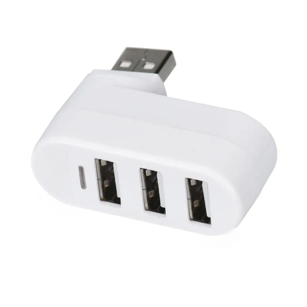Вращающийся высокоскоростной 3 порта USB Spliter HUB 5V Splitter 40 85Degree 20 75 Degree 500mA Adapter|USB-хабы|