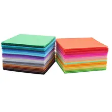 40 шт./лот, цветная Нетканая фетровая Полиэстеровая ткань, ручная работа, инструменты для шитья, набор для шитья кукол