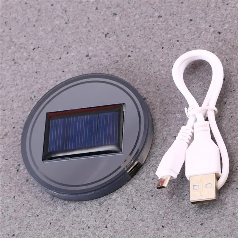 Упаковка из 2 USB Солнечная чашка с питанием коврик Водонепроницаемый
