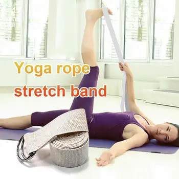 

Women Yoga Stretch Strap Fitness Exercise Gym Rope Figure Waist Leg Resistance Fitness Bands Yoga Belt Durable Cotton Straps