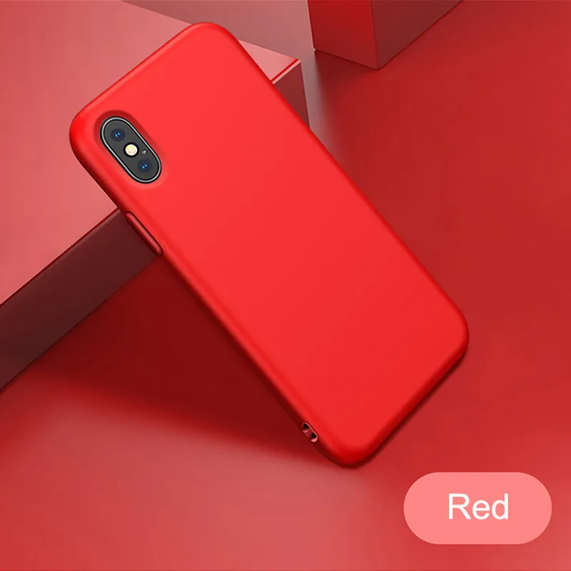 Чехлы для Iphone 6 7 6s 8 мягкий силиконовый матовый розовый чехол телефона X XS MAX милый