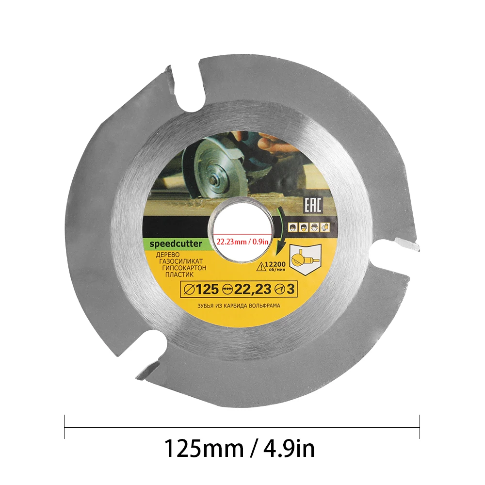 

125mm 3T Circular Saw Web Multitool Grinding Machine Grinder Saw Disc Carbide Tipped Wood Cutting Blade Power Tool Accessories