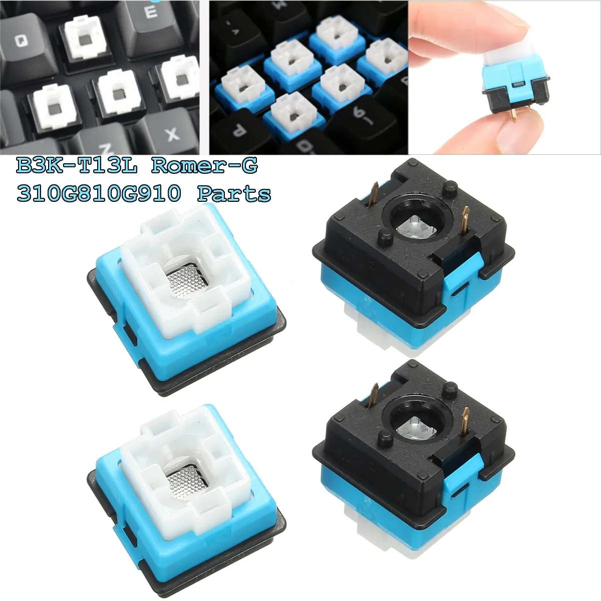 

4pcs RGB Original for OMRON Romer-G Switch for ormon Axis for Logitech G910 G810 G310 Pro Cherry Mechanical Keyboard Switch