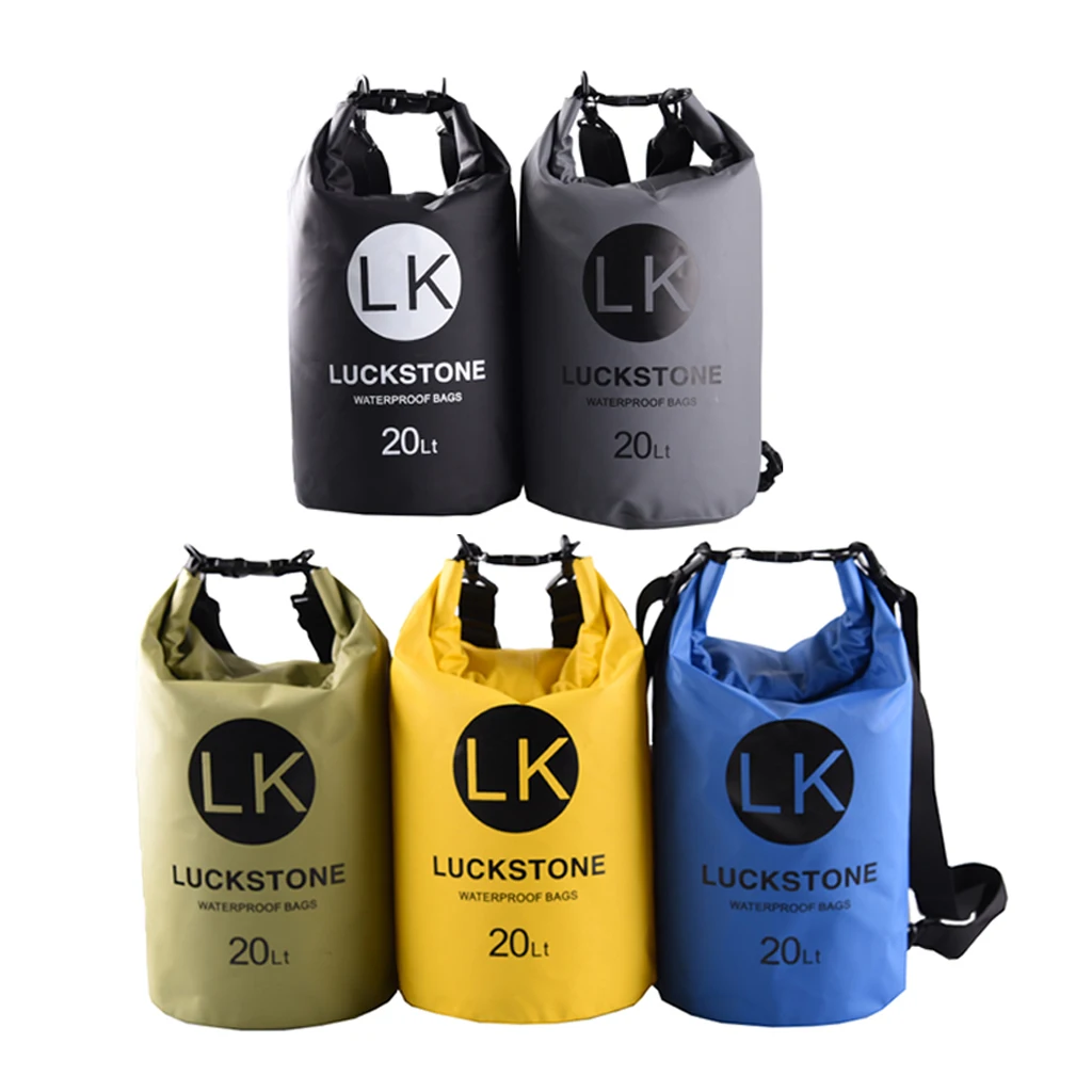 

Marine Waterproof Dry Bag Backpack for Beach Kayak Canoe Inflatable Fishing Boat Camping 10/20L igh Quality Durable 500D PVC