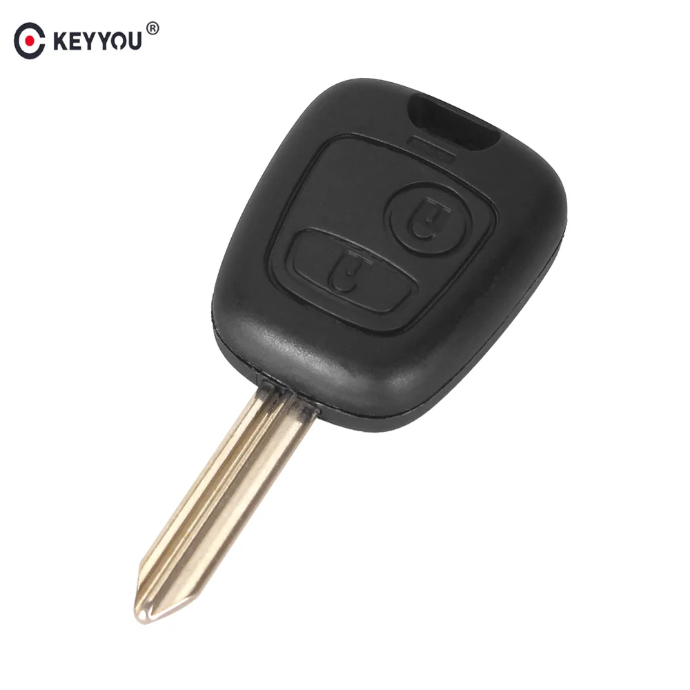 Чехол для ключей KEYYOU 10x для Citroen C1 C2 C3 Saxo Xsara Picasso Berlingo 2 кнопки дистанционного ключа брелок для ключей