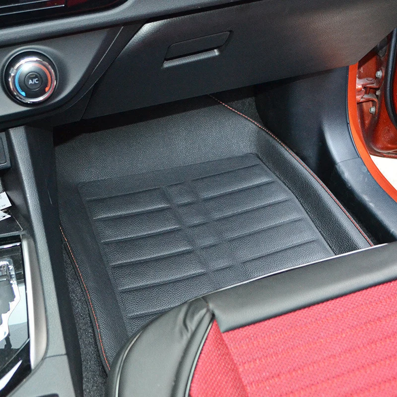 

5pcs/set Black All Weather Universal Car Floor Mats Front/Rear Liner Carpet Mats