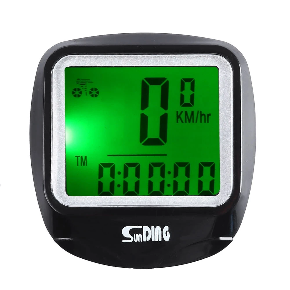 

SunDing SD - 568AE Leisure Wired Bicycle Computer Water Resistant Cycling Odometer Speedometer with LCD Backlight