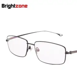 Brightzone новый человек полный кадр чистого Титан зрелище кратким близорукость мужские очки элегантный дизайн бренда прозрачные очки