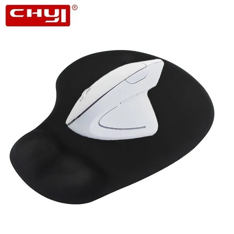 

CHYI Wireless White Vertical Ergonomic Computer Mouse 2.4G Optical 6D Gaming Mause With USB Receiver Backlit Wirst Mat Game Mice