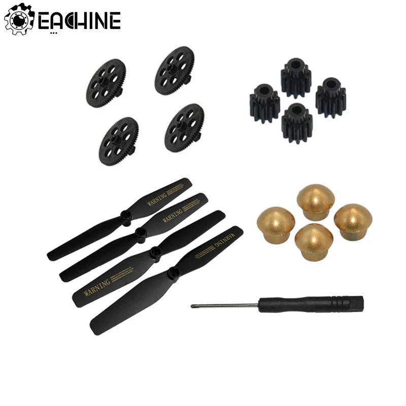 

Eachine VISUO XS812 GPS RC Quadcopter Spare Parts Crash Pack Propeller & Gear & Tooth Wheel & Props Nut