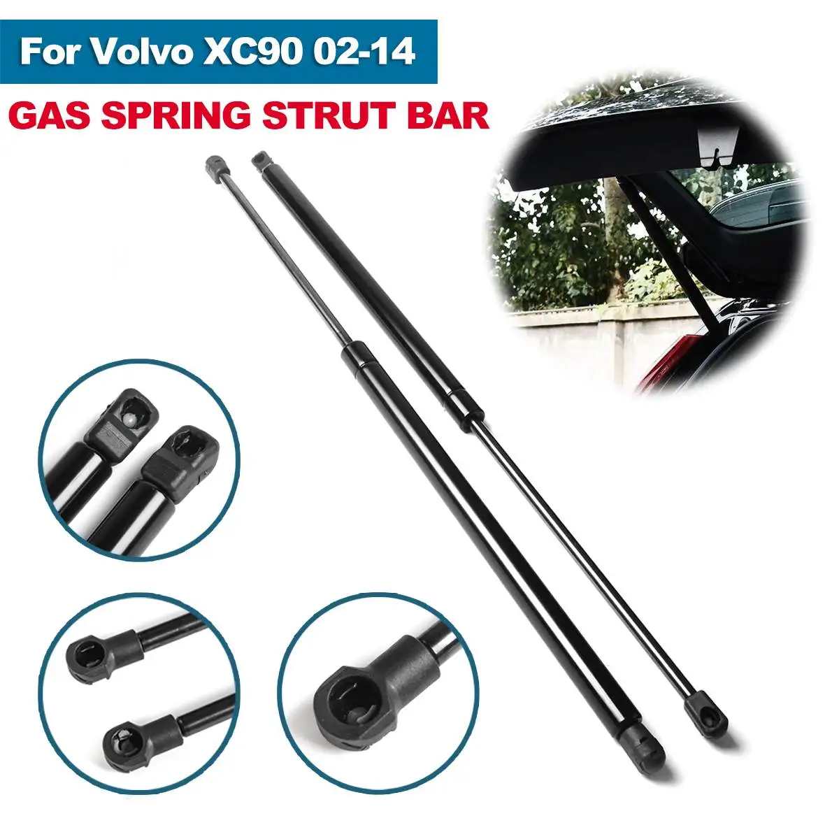 

2 x Rear Tailgate Gas Strut Bar Trunk Boot Support For Volvo XC90 02-14