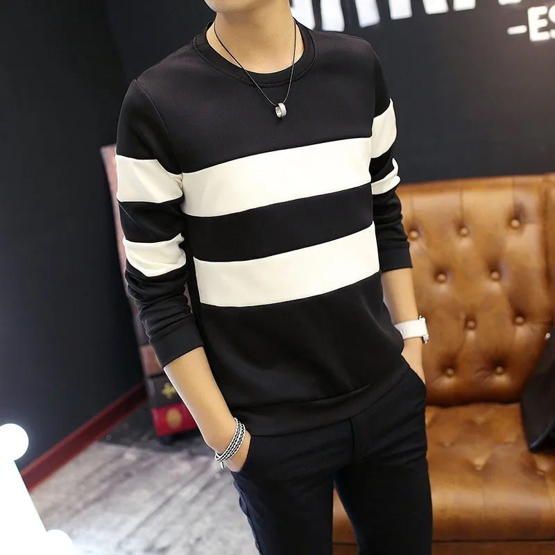 Autumn New Hoodies Men Slim Fashion Contrast Color Casual O-neck Long-sleeved Pullover Man Hip Hop Sweatshirt Male Streetwear Autumn New Hoodies Men Slim Fashion Contrast Color Casual O-neck Long-sleeved Pullover Man Hip Hop Sweatshirt Male Streetwear