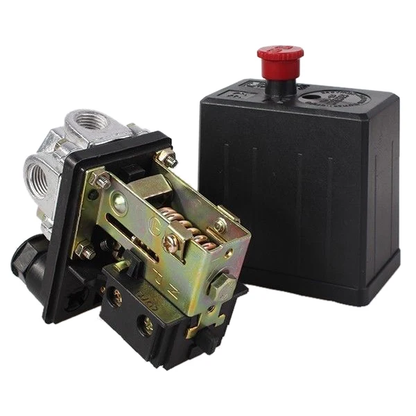 Heavy Duty Air Compressor Pressure Switch Control Valve 90 PSI 120 PSI Black Pressure Switches