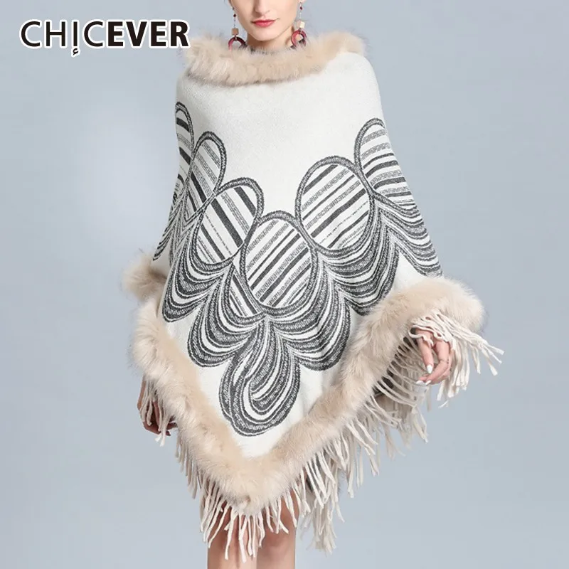 CHICEVER хит цвета женские свитеры для женщин топы корректирующие женский меховой