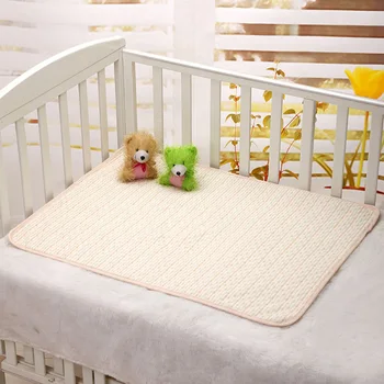 

Organic colored cotton + Waterproof EVA Layer Baby Changing Mat Bebe Waterproof Changing Urine Pad Bed Sheets for Newborn