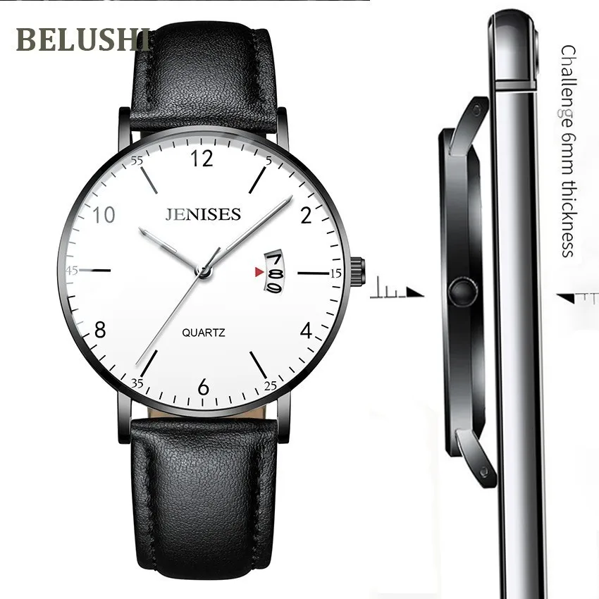 Belushi الرجال الساعات أعلى الفاخرة الأعمال عارضة ساعة معصم الرجال للماء الرياضية الكوارتز الرجال الساعات رقيقة Relogio Masculino Belushi الرجال الساعات أعلى الفاخرة الأعمال عارضة ساعة معصم الرجال للماء الرياضية الكوارتز الرجال الساعات رقيقة Relogio Masculino
