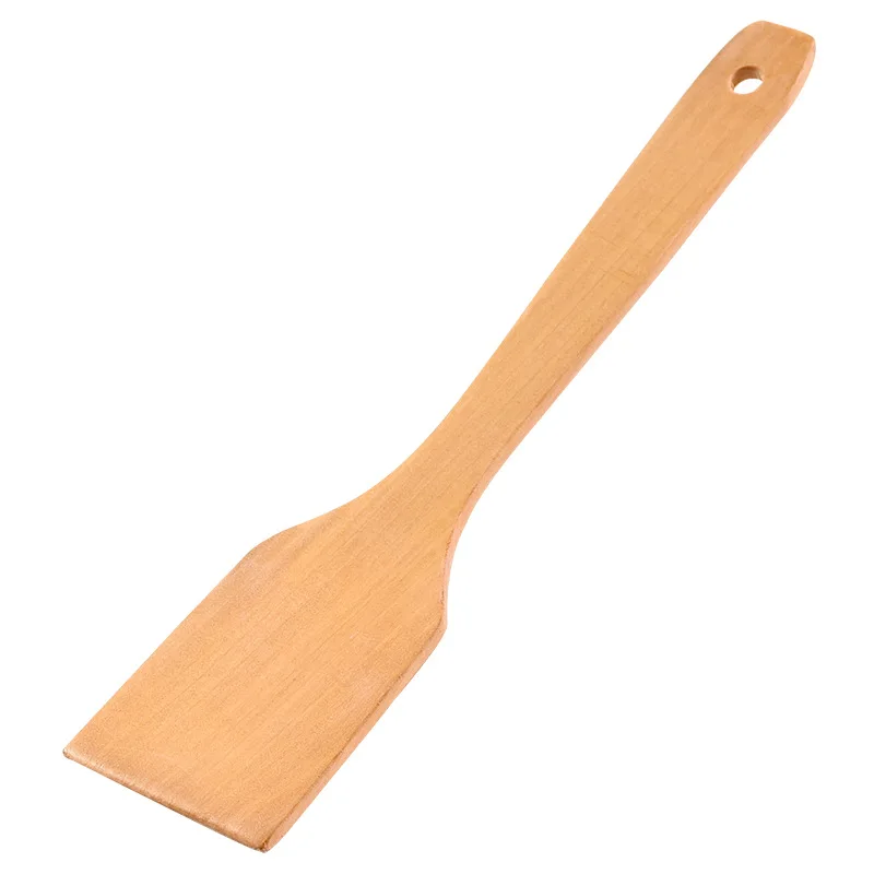 A Pair Of Home kitchen cooking wood shovel non-stick special long handle large paint-free spatula | Дом и сад