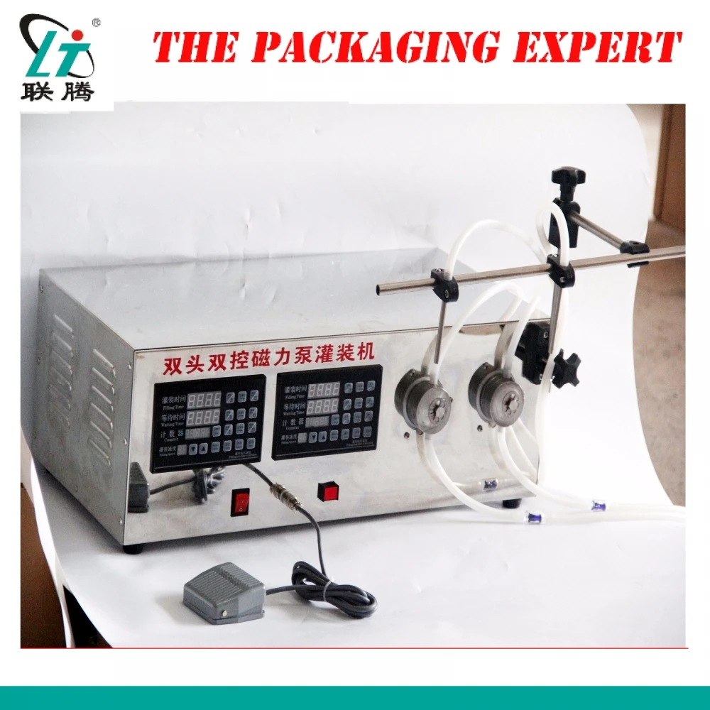 Double Heads Digital Filler Perfume Filling Machine Electric Control Water Liquid Drink Two Head Free Shipping | Бытовая техника