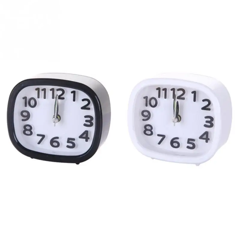 

Bedroom Round/square Shape Alarm Clock Living Room Portable Mini Multifunction Alarm Clock