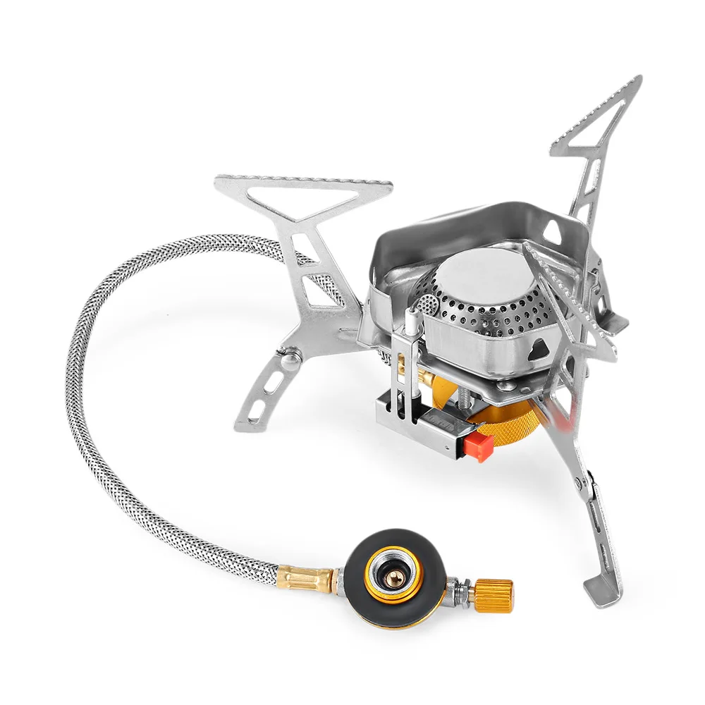 

Outdoor Camping Folding Windproof Split Stove Portable Gas Burner for Picnic