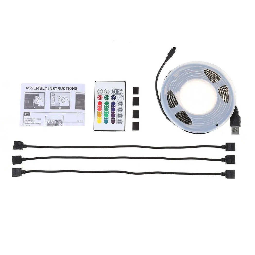 

TV Remote with Lighting Indoor Multi-Color for Backlight Control Monitors Kit New TV Screen Desktop Strip LED LCD Flat