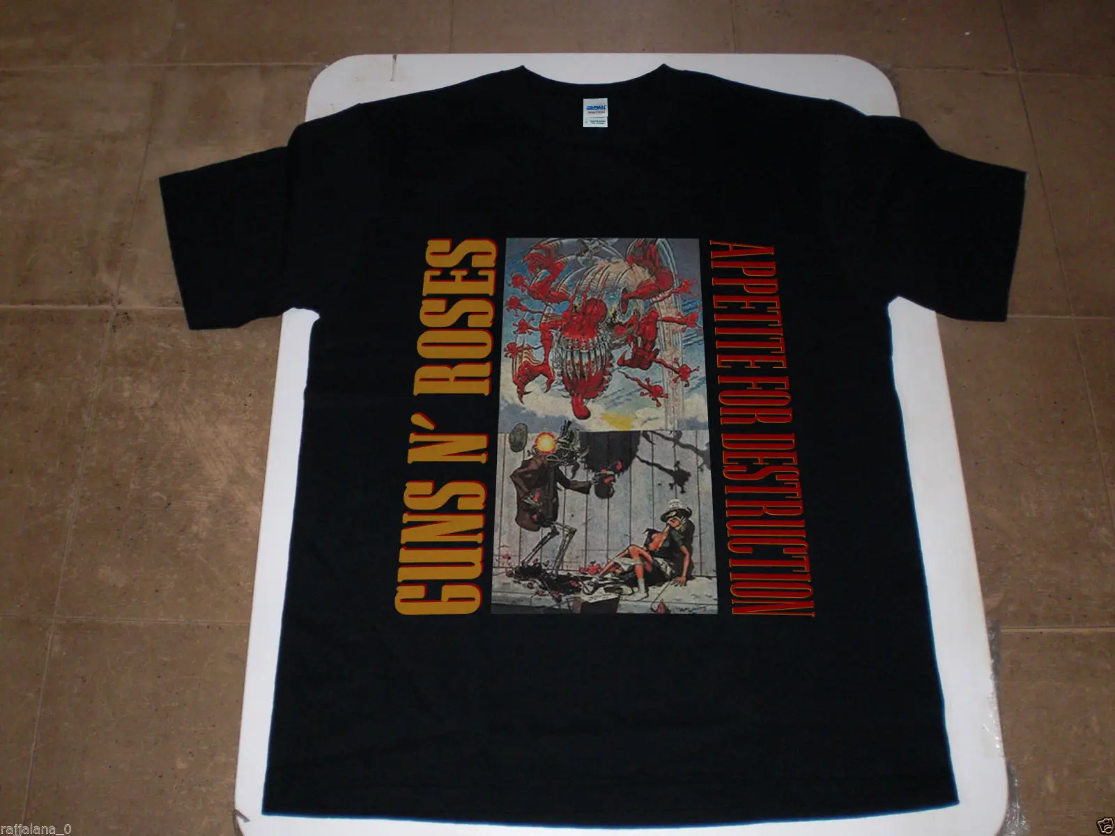 Винтажная Мужская футболка guns N Roses с надписью appete For Destruction черная Удобная принтом