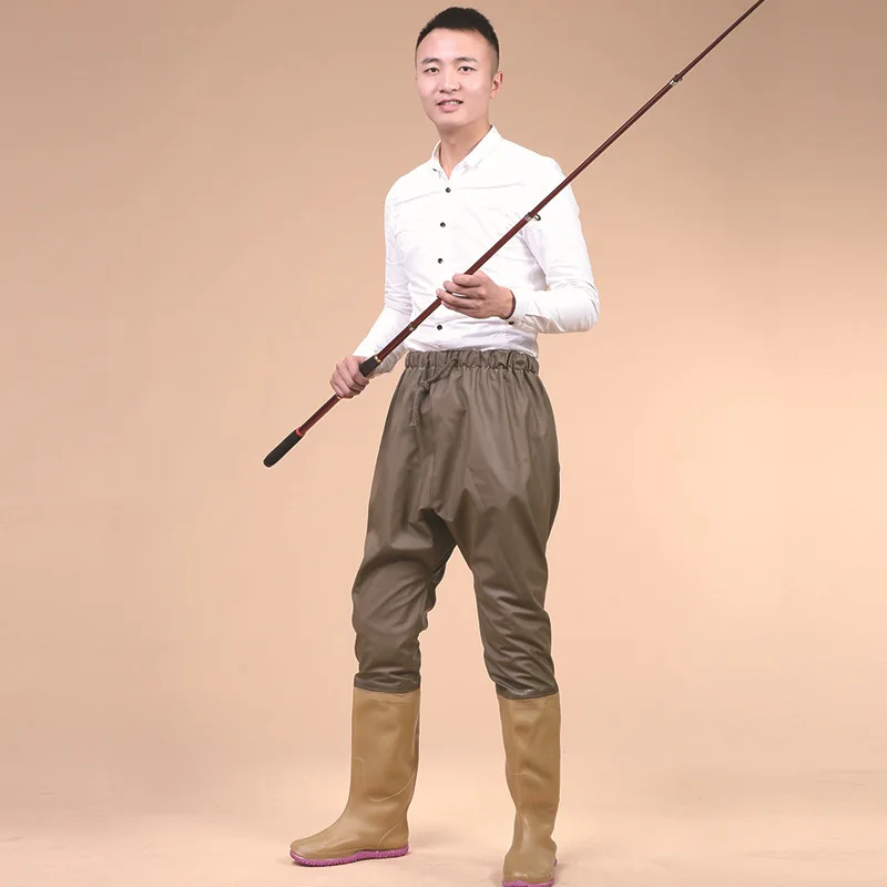 Outdoor Fishing Waterproof Breathable Waders Pants Elastic Waist